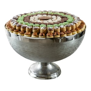 Bol à chocolat et bol à chocolat de qualité supérieure bonbons Snack élégant bol de service en métal argenté parfait pour les événements cadeaux et desserts - Product Image 2