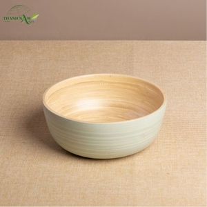 Tazón Decorativo y para Servir de Bambú Clásico Hecho a Mano, No Tóxico, Ecológico, Ligero, Desechable, para Uso Doméstico - Product Image 1