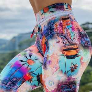 Mallas dinámicas para mujer, mallas de Yoga de cintura alta, mallas de gimnasio sin costuras, mallas deportivas para entrenamiento, pantalones elásticos - Product Image 3