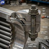 Intercambiadores de Calor de Carcasa y Tubos de Alta Eficiencia, Equipos de Refrigeración Industrial, Servicios OEM/ODM, Certificación ASME CE en Acero Inoxidable SS304