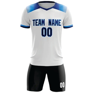 ชุดเสื้อฟุตบอลแบบซับลิเมชั่นสั่งทำพิเศษ INDEX SPORTSWEAR สีขาวเขียว คอวี แขนสั้น สำหรับผู้ใหญ่ ยูนิเซ็กซ์ ระบายเหงื่อได้ดี ทรงสปอร์ต - Product Image 4
