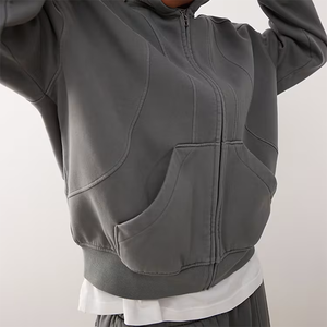 Custom <b>Oversized</b> Men's Winter Heavyweight 100% Cotton Sportswear Embroidered Hoodie <b>Sweatpants</b> Suit Jogger Casual Tracksuits - Product Image 4