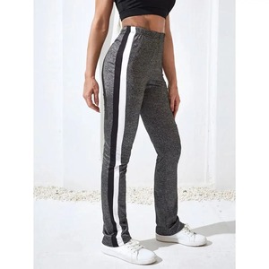 Pantalon de survêtement pour femme Poches droites lâches Couleur unie Avec étiquette personnalisée Logo Pantalon de survêtement pour femme - Product Image 1