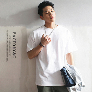 Áo thun tay ngắn màu đen trắng trơn cổ tròn thời trang đơn giản in thêu logo tùy chỉnh OEM - Product Image 6