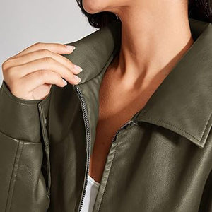 <b>Women's</b> <b>Jackets</b> Ladies Oversize Vintage <b>Bomber</b> <b>Leather</b> <b>Jacket</b> <b>Women</b> Real Soft <b>Leather</b> <b>Jacket</b> Casual - Product Image 2