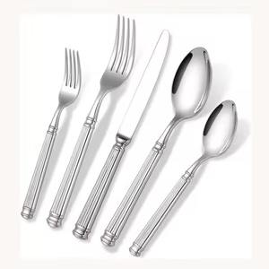 Ensemble de couverts en métal, magnifique ensemble de couverts blancs revêtus, à un prix très impressionnant, nouvelle arrivée, qualité fabuleuse - Product Image 2