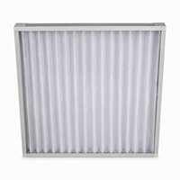 Filtre à panneaux G3 G4, préfiltre, cadre en aluminium, média en fibres synthétiques pour unité de ventilation AHU, ventilateur à bobine