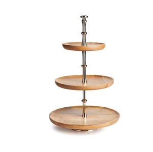 Polished Gold Metal Cake Stand Pedestal for Wedding Dessert Display <b>Party</b> <b>Table</b> Center Celebration Styling and Event Setup - Product Image 1