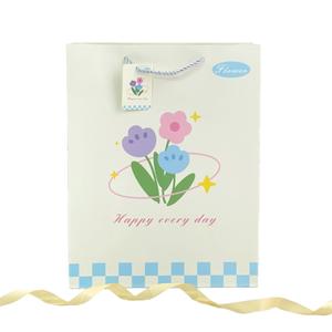 Elegant Tulip Flower <b>Gift</b> <b>Bag</b> | Premium Floral Paper <b>Bags</b>, Eco-Friendly, Durable Handles, Ideal for Weddings, Parties (Style 04) - Product Image 2