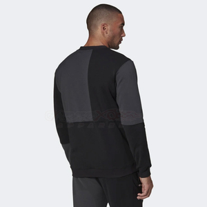 Estilo Casual de los hombres de talla grande suelta ajuste francés Terry hombres sudaderas raglán de manga larga de longitud regular impresión de pantalla personalizada - Product Image 6