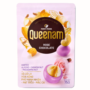 Chocolate Dragee Puro al Por Mayor, Precio Superior, OEM/ODM, Alta Calidad, HALAL, 75G, Almendras, Anacardos y Nueces de Macadamia Recubiertas de Rosa, Suministro para Exportación - Product Image 1