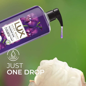 Lux Body Wash Fragante Piel Black Orchid Scent & Juniper Oil Supersaver Xl Pump Botella Con Fragancia De Larga Duración, 750 Ml - Product Image 4