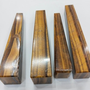 Venta al por mayor ojos de tigre naturales Torre amor curación espiritual ágata piedra preciosa Pilar varita hecha a mano decoración del hogar estatuilla - Product Image 2