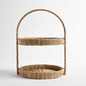 Plateau en rotin mat fantaisie, jetable et réutilisable, avec couvercle, nouveau design par Reena Exports, à prix abordable, en promotion. - Product Image 4