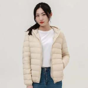 Chaqueta acolchada con capucha reversible unisex, colección de invierno de tela de lona transpirable, de talla grande personalizada, con cremallera, diseño de Color sólido - Product Image 5