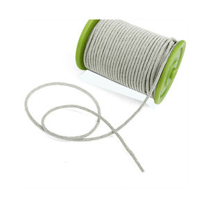 Cordon tressé en macramé argenté et doré, revêtement en zari, haute ténacité, 8 brins, tailles personnalisables pour textiles de maison, sacs, vêtements, chaussures - Product Image 1