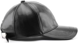 PU Leather Baseball Cap Unisex Solid Color Classic Low Profile <b>Dad</b> <b>Hat</b> - Product Image 6
