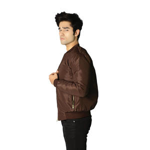 Nouveau design blouson d'aviateur d'hiver pour hommes vente en gros blouson d'hiver zippé blousons d'aviateur en coton décontractés OEM pour hommes - Product Image 4