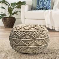 Home Decor Inc. 100% coton biologique cordon macramé Pouf couverture moderne maison meubles écologiques pour chambre salle à manger