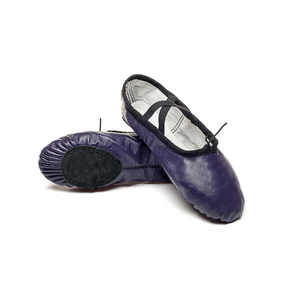 Chaussures de danse classique pour femmes adultes, vente chaude, cuir verni véritable professionnel avec doublure en fourrure denim, cuir PU personnalisable - Product Image 4