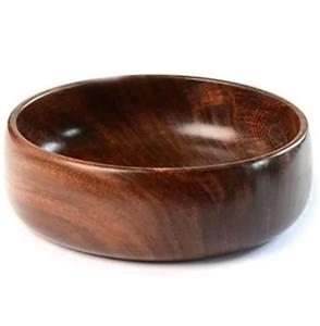 Venta al por mayor de comida decorada ecológica, tazón de sopa de ensalada de frutas de madera de acacia, tazón de madera rústico hecho a mano. - Product Image 2
