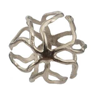 Sculpture en métal vintage argentée de bonne qualité pour la décoration de la maison, décoration de table, hôtel de luxe, restaurant, fabrication en Inde, vente en gros - Product Image 3