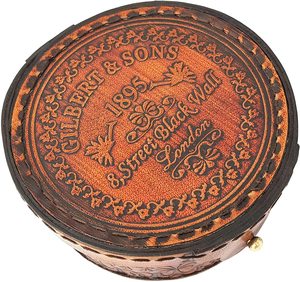 Brass Sundail <b>Compass</b> <b>Antique</b> Brass & Copper Sundial <b>Compass</b> Sundial Clock with Leather Case by calvin handicraft - Product Image 6