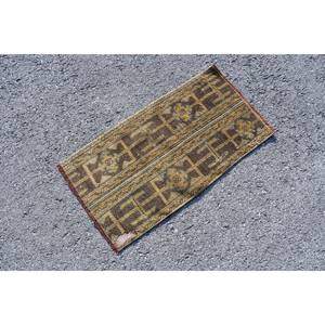 Vintage turc 16x32ft laine plat armure salon tapis marron jaune Patchwork tapis Latex support pour la maison décorations - Product Image 3