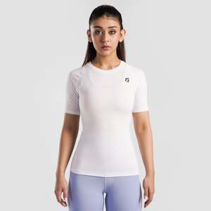 GA Flex Short de compression tricoté à manches courtes blanc - Product Image 1