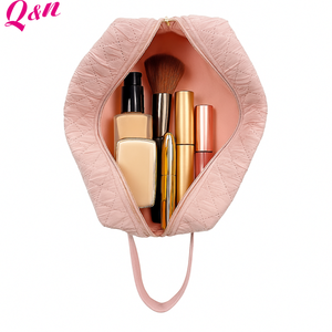 Bolsa de maquillaje de gran capacidad al por mayor, organizador con logotipo personalizado y cierre de cremallera, neceser portátil para cosméticos - Product Image 1