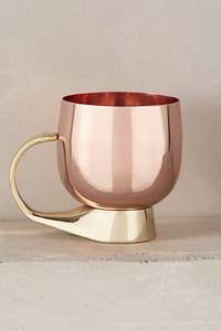 Luxury Handcrafted 100% Pure Copper Straight Moscow Mule <b>Mug</b> in Copper Handle Highly Demanded in Bars Parties Gifting & Office - Product Image 5