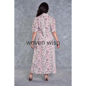 Vestido informal con estampado floral para mujer Vestidos decorativos de flores listos para la playa - Product Image 5