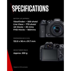 32.5 MP Mirrorless R7 RF-S 18-150mm Lens Body APS-C CMOS Sensor Dual Pixel AF II In-<b>Camera</b> Compositing LCD Touchscreen HD - Product Image 5
