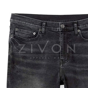 Custom Made 100% Cotton Solid Mid <b>Waist</b> Eco-Friendly Men <b>Jeans</b> <b>Shorts</b> <b>High</b> Quality Comfortable - Product Image 6