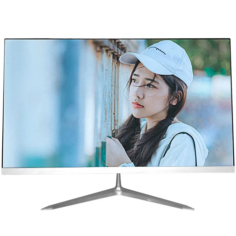 23.8 inch flat frameless PC computer monitor Wide color gamut popular screen Gaming Monitor 1080P