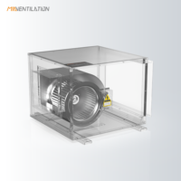 Ventilador de Extracción de Acero Inoxidable de Alto Rendimiento 6000 M/h, 3 Velocidades Ajustables, Amplia Entrada de Aire, 220-245V AC, para Restaurantes al Aire Libre