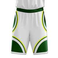 Uniformes de basket-ball très vendus par le fabricant, style personnalisé, qualité professionnelle respirante blanche et verte à un prix avec marque privée