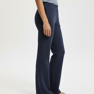 Pantalon de survêtement en molleton de coton doux de qualité supérieure pour femme, style urbain, avec dentelle, antistatique, taille élastique, couleur unie, style hip-hop - Product Image 3