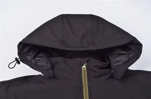 Fashion Design Outdoor <b>Camping</b> Softshell Jacket Men Waterproof Windproof Breathable Multi-Pocket Full Zip Print Winter Jackets - Product Image 5