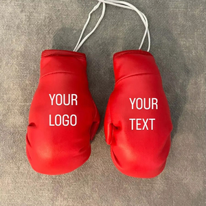 ถุงมือต่อยมวยสองด้านถุงมือแขวนกระจกรถยนต์หนังแท้สำหรับมวยไทย MMA แบบแฟร์เท็กซ์ - Product Image 1