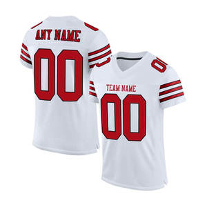 Custom Blank American Football Wear Athletic Sports T-<b>Shirt</b> Rugby Jersey Uniforms Hip Hop Jersey <b>Party</b> Team Name Number - Product Image 1