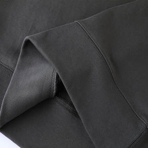 Sweatshirts pour hommes en molleton de coton 100% de style américain en gros-Modèles personnalisables de couleur unie de coupe régulière - Product Image 3