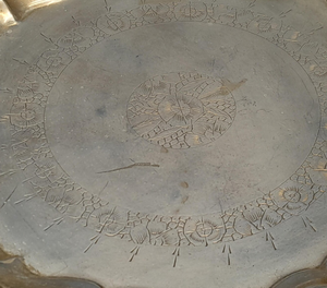 Bandeja de Catering para Restaurantes, Plato Grande de Latón, Bandejas de Servicio de Metal Hechas a Mano, Decoración del Hogar, Decoración de Mesa, Artesanías - Product Image 2