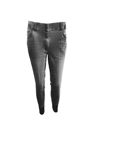 Culotte d'équitation en denim pour femmes Culotte d'équitation à siège intégral en silicone souple et extensible Pantalon d'équitation pour femmes Essentiels d'équitation - Product Image 1