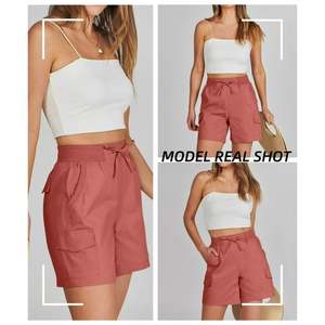 Short de sport pour femme Short de yoga taille haute Slim Fit Butt Lift Gym Running Short en nylon élastique - Product Image 2