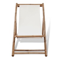 Chaises pliantes d'extérieur en bois vente en gros bon marché chaise pliable en bois de bambou pour la plage et la piscine