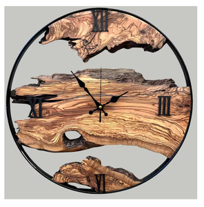 นาฬิกาไม้ติดผนังทำด้วยมือสินค้าของตกแต่งบ้านดีไซน์ตามสั่งแฟชั่น - Product Image 6