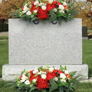 พวงมาลาดอกไม้ประดิษฐ์ทำจากผ้าไหมหลากสีสำหรับตกแต่งโลงศพพิธีฝังศพคริสมาสต์ที่โรงเรียนคุณแม่ - Product Image 3