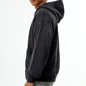 Moda 100% algodón cálido invierno pulóver sudadera Casual Streetwear moda sudaderas con capucha fabricante - Product Image 4