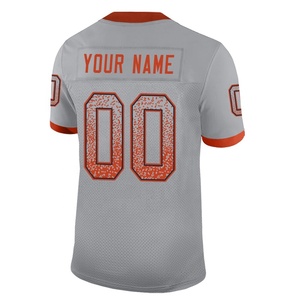 Camiseta de Fútbol Americano 100% Poliéster, Malla Transpirable, Antibacteriana, Absorbe la Humedad, Hombros Caídos, Corta, para Verano - Product Image 6